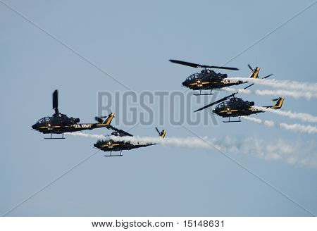 Uns Armee-Hubschrauber-Demo-Team