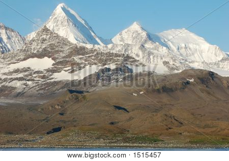 Scenario di montagna nel Antartic