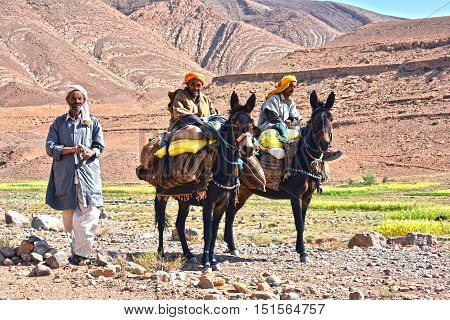 Berbers Are Indigenous People To Atlas Mountains Of Morocco.