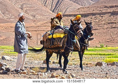 Berbers Are Indigenous People To Atlas Mountains Of Morocco.