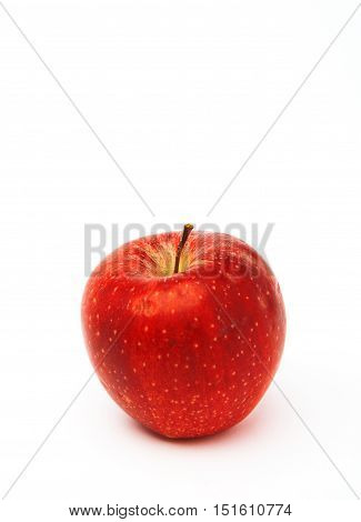 A red apple isolated on a white background