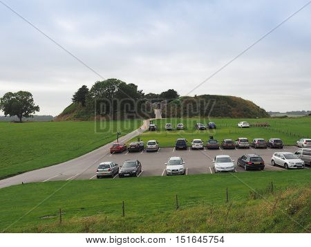 Old Sarum Castle Ruins In Salisbury
