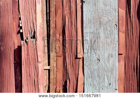 old wooden fence of planks crak background