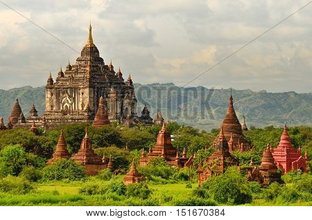 The Ancient Temples in the Bagan, Myanmar.