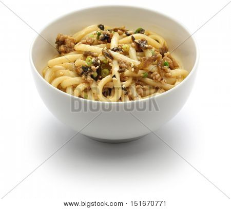 dan dan noodles, chinese sichuan cuisine, after mixed