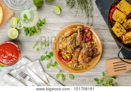 Roasted French Baby Chicken - Coquelet