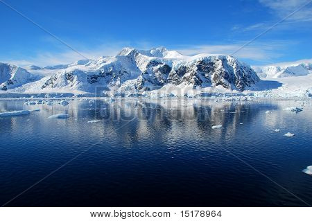 Landschaft der Antarktis
