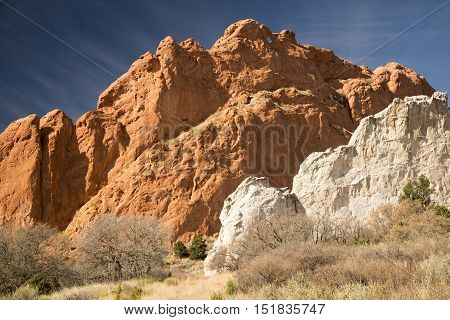 Kissing Camels at The Garden of the Gods in Colorado Springs Colorado