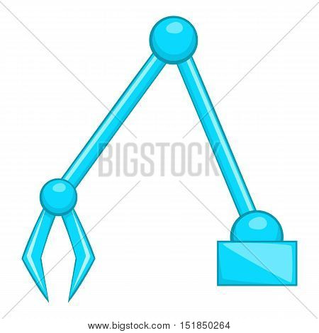 Excavator icon. Flat illustration of excavator vector icon for web