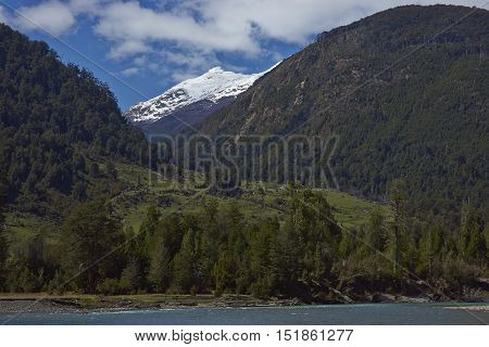 Rural landscape along the Carratera Austral in the Aysen Region of southern Chile.