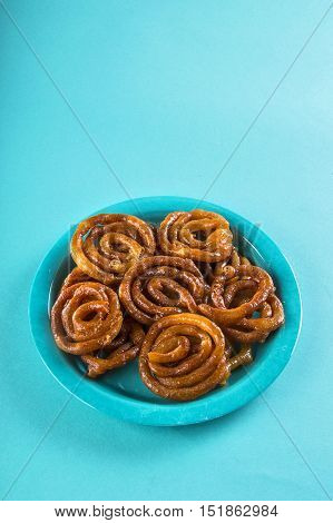Indian sweet jalebi, indian dessert jalebi or imarti or imarati or jilbi