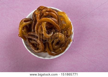 Indian sweet jalebi, indian dessert jalebi or imarti or imarati or jilbi