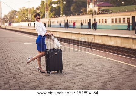 Pretty Woman At The Train Station