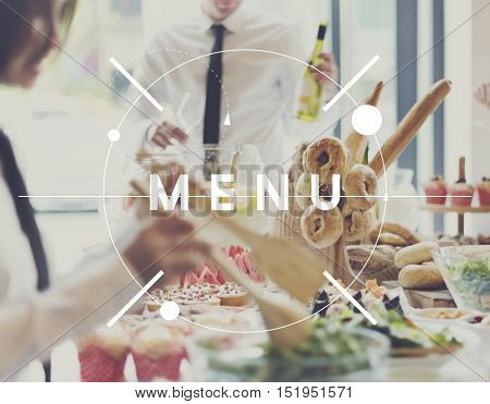 Menu Food Restaurant Resto Meal Concept