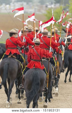 Rcmp Musical Ride In Ancaster, Ontario