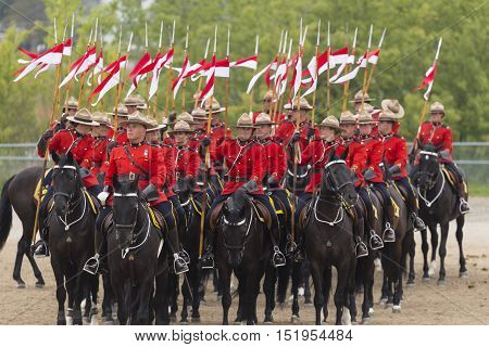 Rcmp Musical Ride In Ancaster, Ontario
