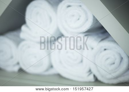 Towels In Health Center Spa