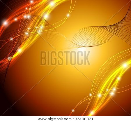 Fondo de fantasía abstracto naranja