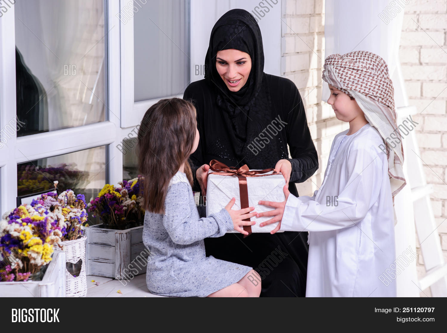 Arabic Mother Giving Image & Photo (Free Trial) Bigstock