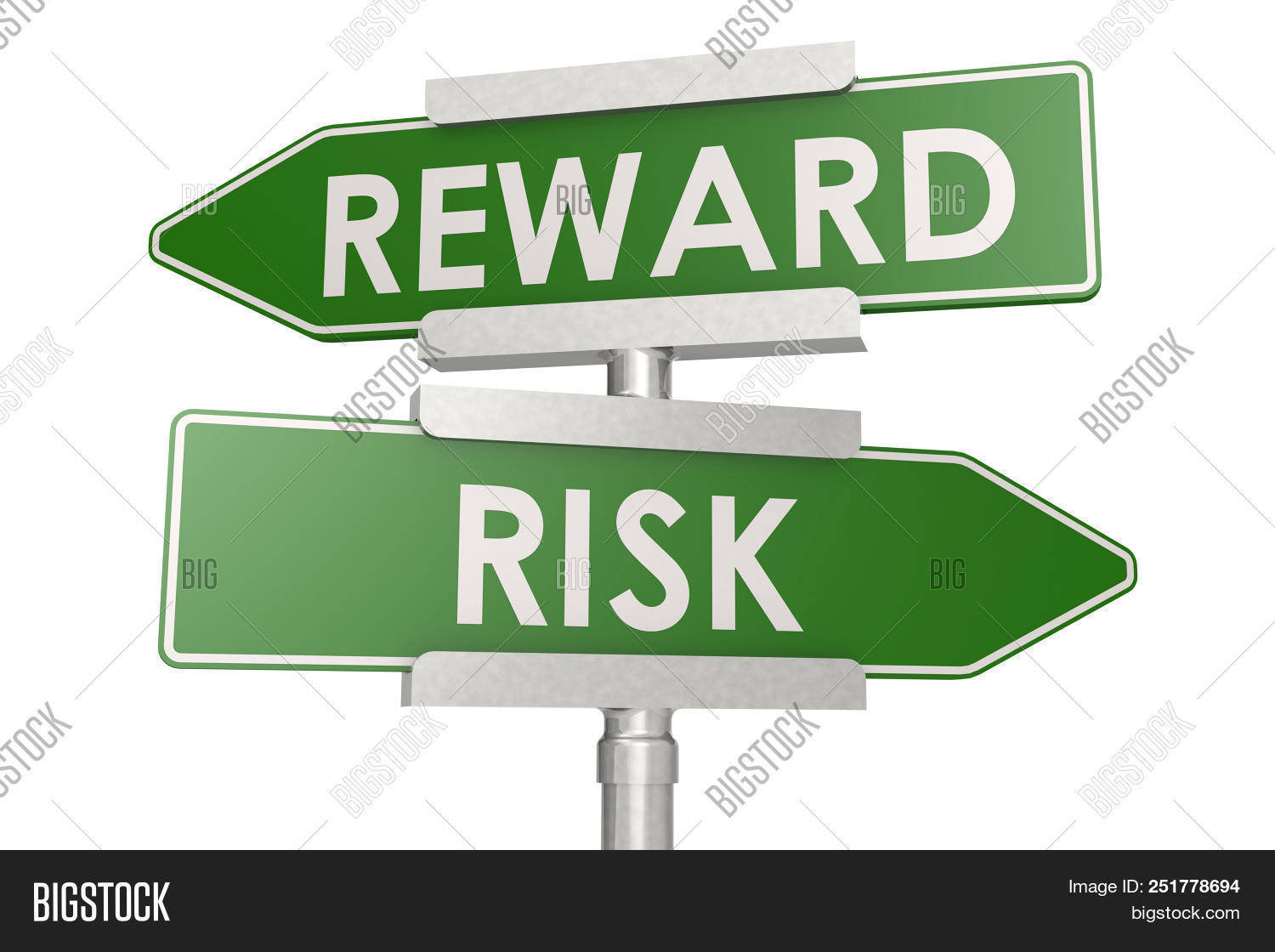 Reward Risk On Green Image & Photo (Free Trial) | Bigstock