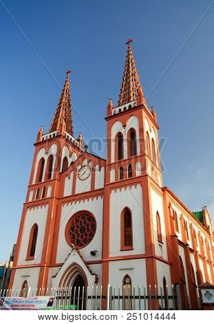 Exterior View To The Sacred Heart Of Jesus Cathedral , Lome, Togo