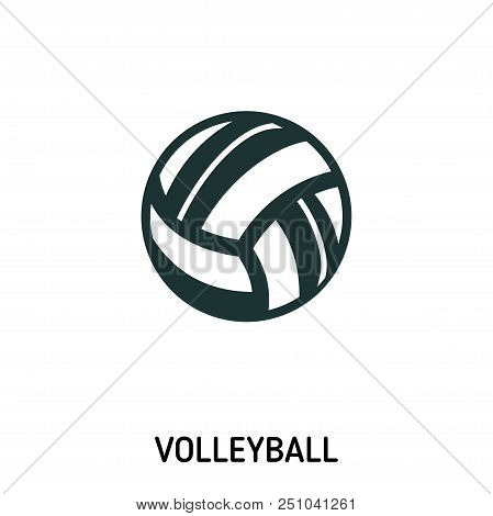 Volleyball Creative Icon. Simple Element Illustration. Volleyball Concept Symbol Design From Beach I