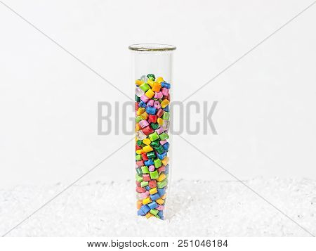 Polymeric Dye. Plastic Pellets. Colorant For Plastics. Pigment In The Granules. Polymer Beads