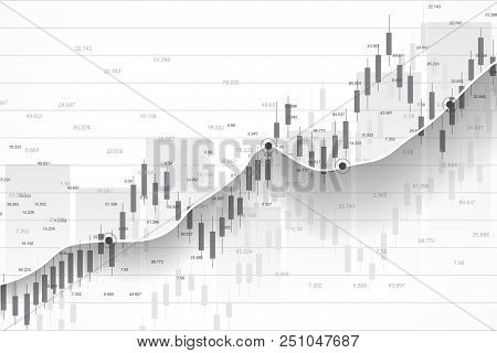 Stock Market Or Forex Trading Graph Chart Suitable For Financial Investment Concept. Economy Trends 