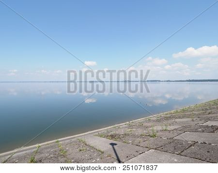 Fantastic Shore And Landscapes Of Artificial European Goczalkowice Reservoir In Poland With Beauty C