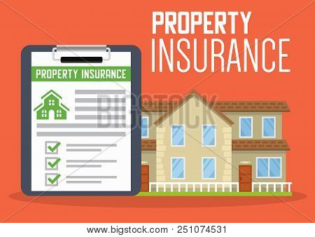 House Insurance Service Vector Illustration For Web Design.