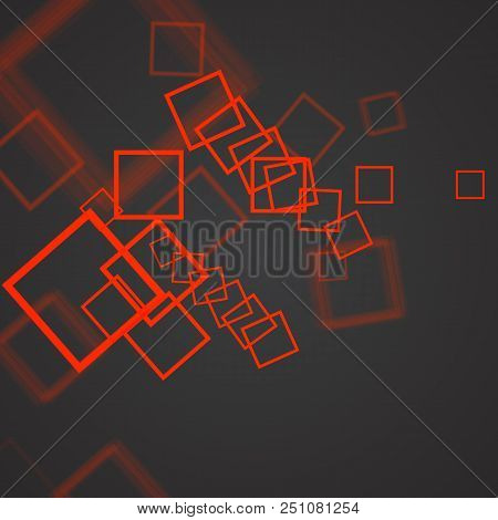 On A Dark Background Crossing Geometric Shapes