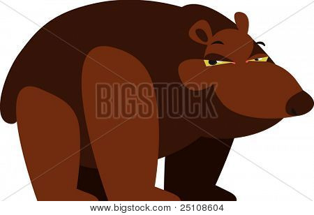 Vector design orso: serie zoo