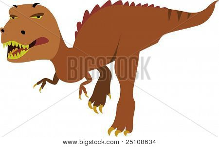 Vector tyrannosaurus design: dinoszauruszok sorozat