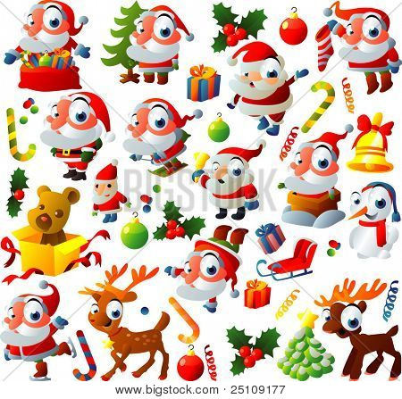 groot vector Kerstset