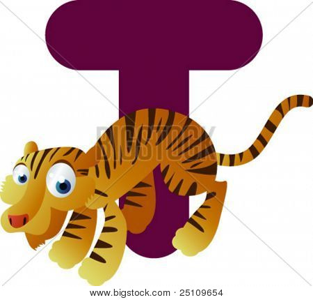 最新の ABC 動物: T でトラ