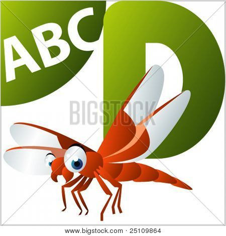 ABC animales: D es para libélula