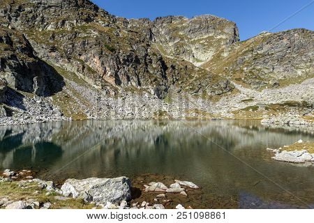 Amazing Landscape Elenski Lakes Near Malyovitsa Peak, Rila Mountain, Bulgaria