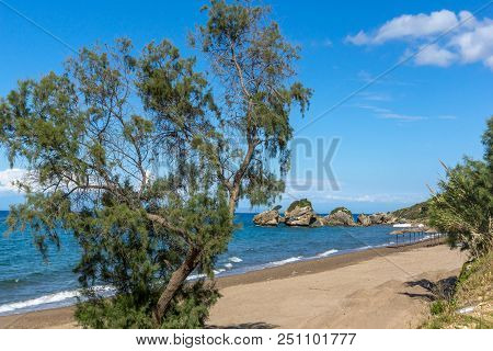Amazing Seascape Of Porto Kaminia Beach, Zakynthos Island, Greece