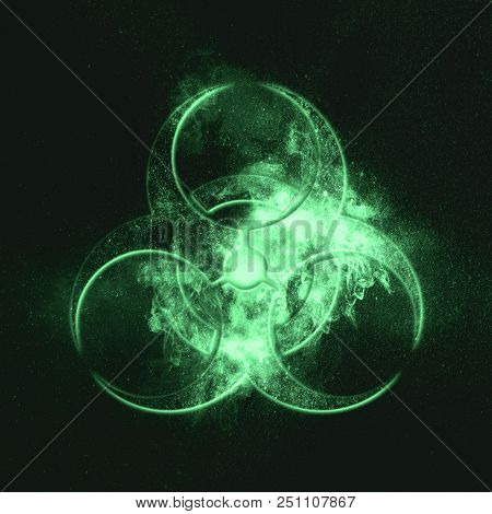 Biohazard Sign. Biohazard Symbol. Green Symbol Green Symbol