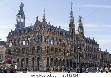 Amsterdam, Netherlands - July 02, 2018: Shopping Center Magna Plaza In The Center Of Amsterdam