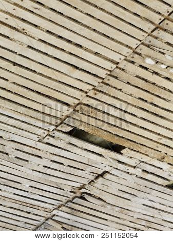 Old Plaster And Lath Ceiling In Need Of Repair