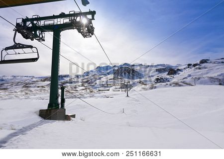 Formigal ski area in Huesca Pyrenees of Spain