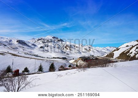 Formigal ski area in Huesca Pyrenees of Spain