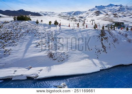 Formigal ski area in Huesca Pyrenees of Spain