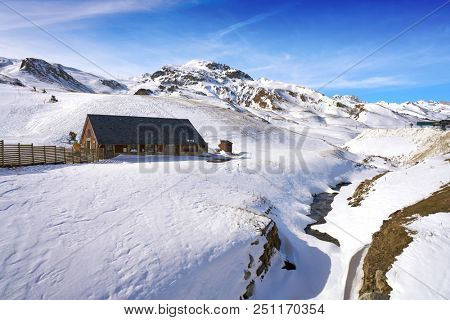 Formigal ski area in Huesca Pyrenees of Spain