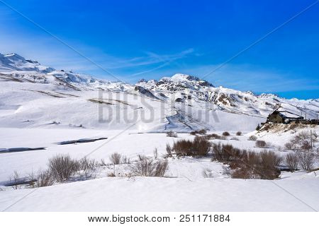 Formigal ski area in Huesca Pyrenees of Spain