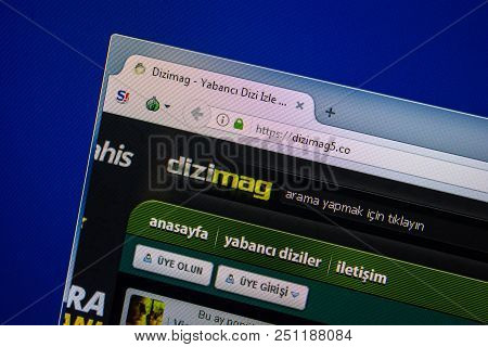 Ryazan, Russia - July 24, 2018: Homepage Of Dizimag5 Website On The Display Of Pc. Url - Dizimag5.co