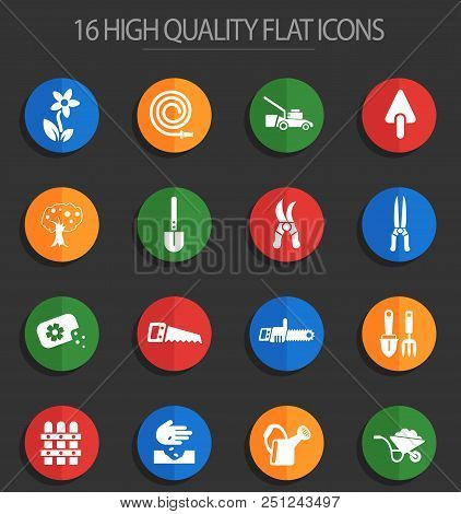 Landscape Design Web Icons For User Interface Design