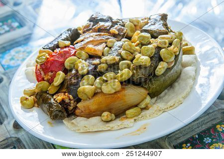 Stuffed Grape Leaves - Arabic Iraqi Food..