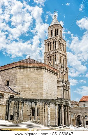 Cathedral Of Saint Domnius In Split, Croatia. Religious Architecture. Travel Destination.